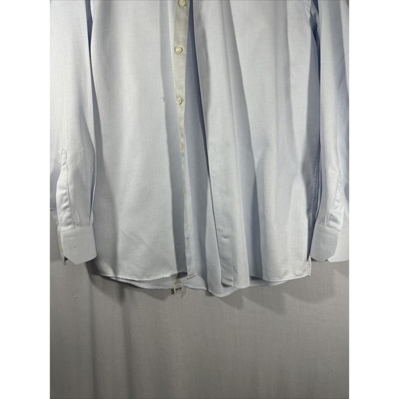 NEW Eton [ 16 41 ] Slim Fit Printed‎ Dress Shirt in Light Blue - Picture 4 of 12